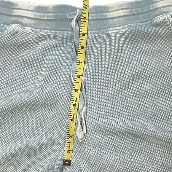 Splendid shorts tie waist thermal waffle mineral wash raw hem blue size XS - Picture 11 of 12